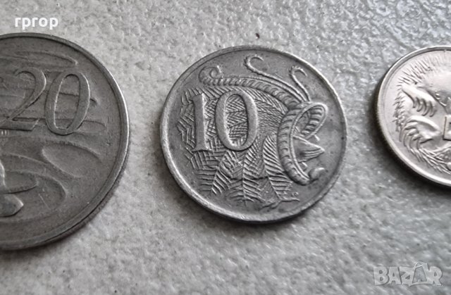 Австралия. Лот .5, 10 ,20, 50 цента и 1 долар  .5 бройки. С ликът на Елизабет II , като млада., снимка 5 - Нумизматика и бонистика - 44462339