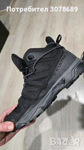 Мъжки туристически обувки Salomon Gore-tex Ultra 4 Mid Gtx - black/magnet/pearl, снимка 5 - Други - 53114043