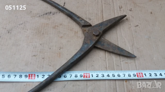 стара масивна ножица за рязане на ламарина , снимка 8 - Антикварни и старинни предмети - 50596502