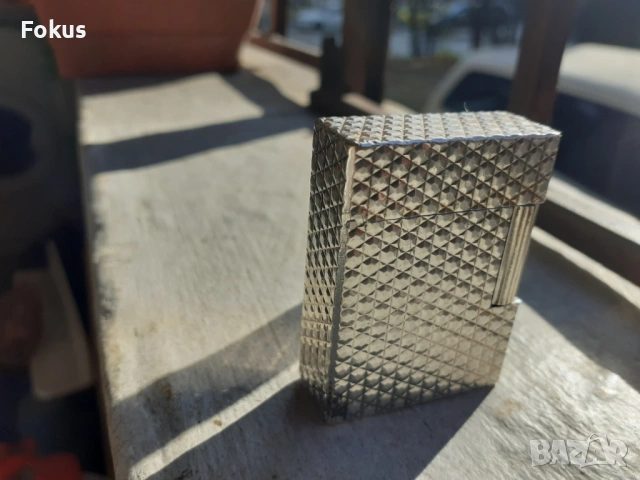 Стара колекционерска сребърна запалка Дюпон Dupont - работи, снимка 2 - Антикварни и старинни предмети - 53267305