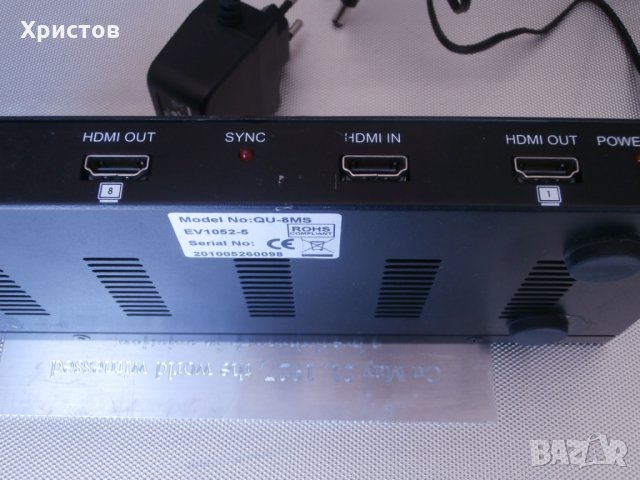 HDMI Дистрибутор, снимка 4 - Друга електроника - 29434461