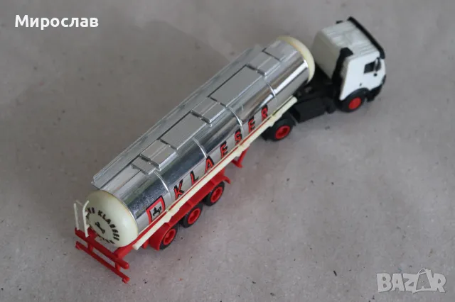 HERPA H0 1/87 MERCEDES ТИР КАМИОН МОДЕЛ КОЛИЧКА ЦИСТЕРНА, снимка 8 - Колекции - 49553995
