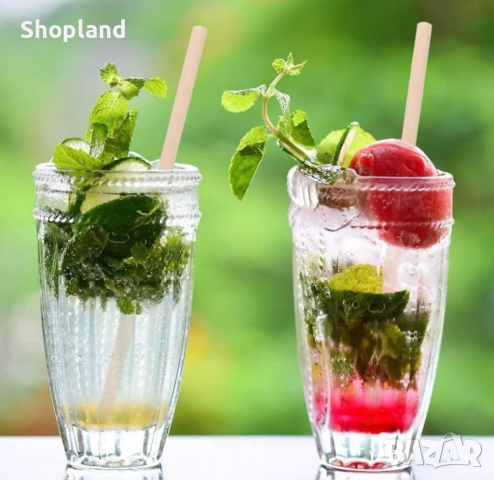 Бамбукови сламки за многократна употреба, снимка 6 - Аксесоари за кухня - 44729738