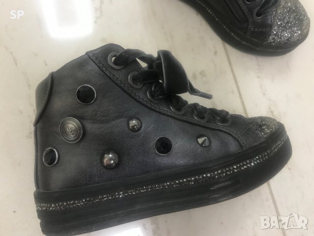 Боти (ботуши) с камъчета и капси, номер 29, снимка 3 - Детски боти и ботуши - 33749304