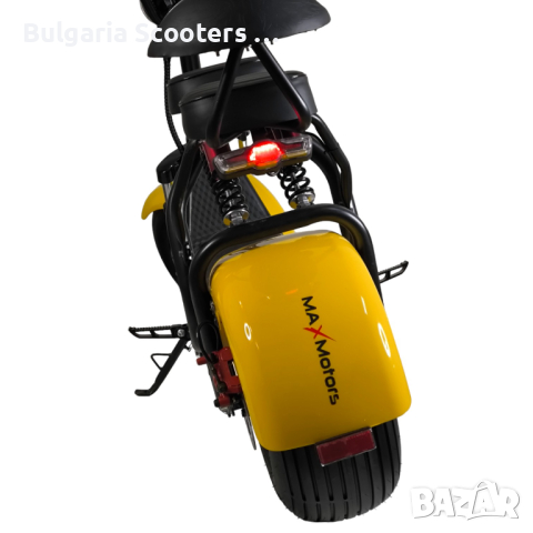 Електрически Скутер BIG Harley 1500W MaXmotors Yellow, снимка 4 - Мотоциклети и мототехника - 44659772