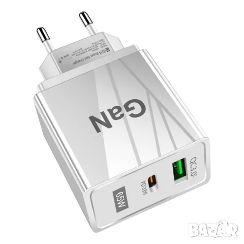 Бързо зарядно за телефон 65W PD QC3.0, снимка 9 - Оригинални зарядни - 51235642