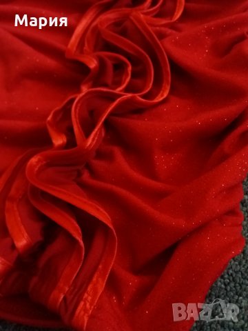 Червена рокля S - 13 ЛВ, снимка 3 - Рокли - 33753733