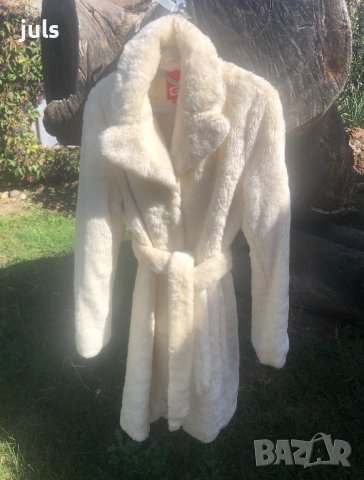 Бяло дамско палто GILL, снимка 5 - Палта, манта - 9288980