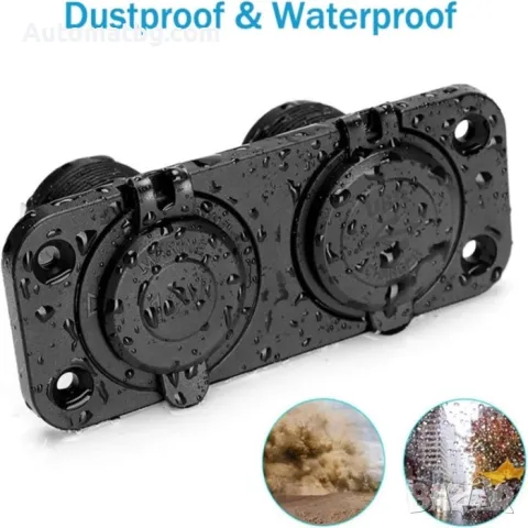 Монтажен панел за вграждане Automat, За табло, 4.2A, 2USB, 12V, снимка 4 - Аксесоари и консумативи - 48143889