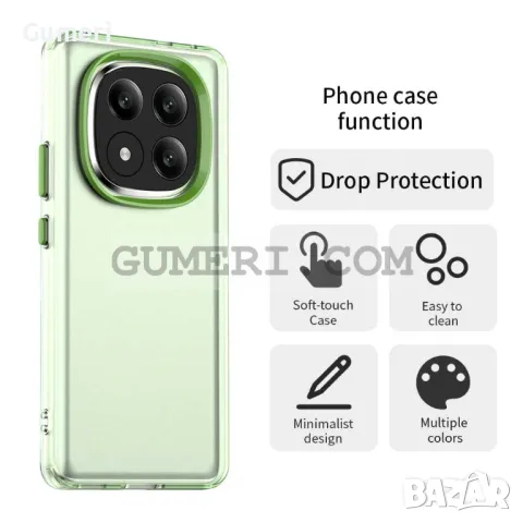 Xiaomi Poco X7 Противоударен Хибриден Гръб - Мат, снимка 2 - Калъфи, кейсове - 49270907