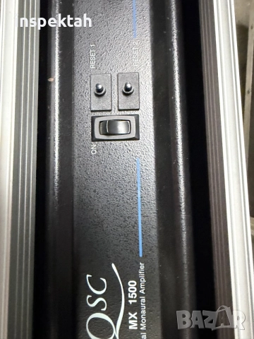 усилвател QSC MX 1500, снимка 2 - Почистване на домове - 56540286