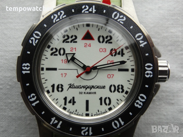 ВОСТОК КОМАНДИРСКИЕ АВТОМАТИЧЕН- 24 часа- FULL LUME ref: 18011Б, снимка 4 - Мъжки - 52326966