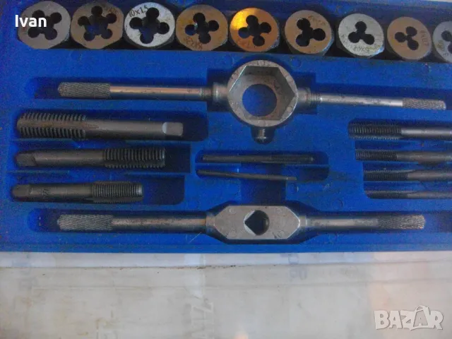 НОВ НЕМСКИ РЕЗБОНАРЕЗЕН КОМПЛЕКТ 22 БРОЯ РЗБОНАРЕЗНИ ПЛАШКИ И МЕТЧИЦИ М3-М12 ВЪНШНИ/ВЪТРЕШНИ РЕЗБИ, снимка 15 - Други инструменти - 48922465
