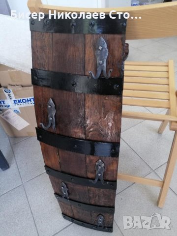 Закачалки от автентични бъчви с ръчно ковано желязо!, снимка 7 - Декорация за дома - 29058646