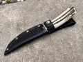Красив ловен нож Boker с дръжка от еленски рог. (005), снимка 3