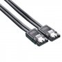 Кабел HDD SATA Мъжко към Мъжко 0.5 метра 6.0 Gbit/s Digital One SP01420 HDD S-ATA 6.0 Latch, снимка 1 - Кабели и адаптери - 32142488