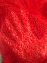 Marccain Червена дантелена плажна рокля, снимка 4