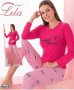 Дамски памучни пижами с дълъг ръкав, снимка 1 - Пижами - 37946168