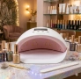 Професионална UV лампа 50 W двуцветна светодиодна лампа за нокти Gel Polish Lampa Nail Auto Timer, снимка 4