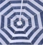 Плажен чадър с метална конструкция, Синьо-Бял, Ø1,80 м., снимка 2
