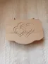 Сватбена кутийка за халки от бук., снимка 1