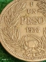 Монета 1 песо 1933г. Чили рядка за КОЛЕКЦИЯ 53151, снимка 2