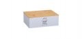 Кутия за съхранение на храна, метална с дървен капак , снимка 1 - Кутии за съхранение - 35590252