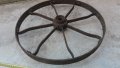 ковано масивно колело от каруца, двуколка, рало , снимка 17