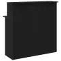 vidaXL Рецепционно бюро черно 100x50x103,5 cm Инженерна дървесина, снимка 7