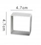 малък квадрат рамка метална форма резец за украса с фондан захарно тесто сладки и др.