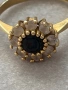 Старинен златен пръстен с естествени камъни , снимка 5