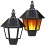 Соларен фенер с декоративен огън, монтаж на стена и два режима на осветление, снимка 8