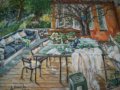 "Поглед към терасата" картина на худ. Десислава Илиева, снимка 5