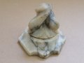 Стари Уникални ръчно резбовани в мрамор делфини, снимка 8