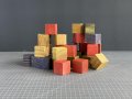 Дървени разноцветни кубчета, снимка 5