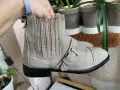 Дамски боти Естествен велур 37н., снимка 4
