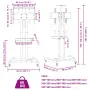 vidaXL ТВ стойка на колелца 32-70 инча екран VESA 600x400 мм 60 кг, снимка 9