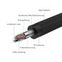 Viborg HiFi USB кабел 0,6 м USB 2.0 тип A до B кабел Посребрен OFC (безкислородна мед), снимка 2