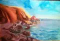 Картина "Лодка на брега", снимка 2