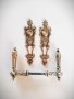 Царска старинна барокова луксозна брава от месинг-шилд ,ретро дръжка, винтидж обков, снимка 6