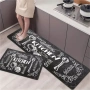 4579 Стилни кухненски пътеки Love Kitchen (Сет 2 части) – Противоплъзгащи и лесни за почистване, снимка 1