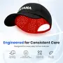 Нова LED шапка CAYAMA за грижа за косата 660nm 850nm 5000mAh 528 излъчвателя червена светлина , снимка 7