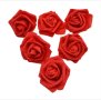 Изкуствени рози от фоам 6 - 7 см - различни цветове , снимка 3