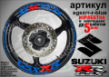 Suzuki GSX RR кантове и надписи за джанти sgsxrr-r-green Сузуки, снимка 3