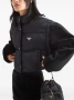 PRADA crop re nylon puffer jacket - страхотно дамско яке S КАТО НОВО, снимка 3
