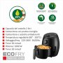 Фритюрник с горещ въздух ECOFRY
, 1000W, 2 л, Черен, снимка 2