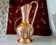 Медна кана 46 см.,10 л.,1.5 кг.,чиста червена мед. , снимка 4