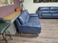 Син кожен комплект дивани тройка и двойка, снимка 8