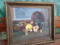 Стара картина,масло на платно,1950г , снимка 10
