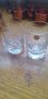Две чашки за концентрат, калиево стъкло с гравюра, снимка 2